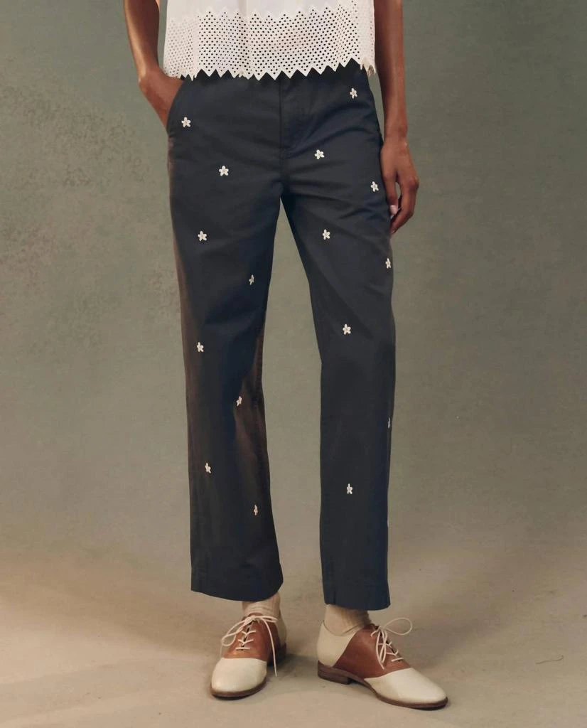 The Great The Great. - Garage Daisy Embroidery Trouser Pants 1