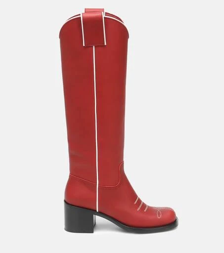 Miu Miu Leather knee-high boots 5