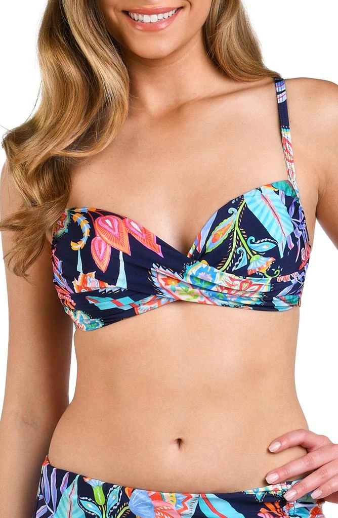 La Blanca Tropidelic Paisley Bikini Top