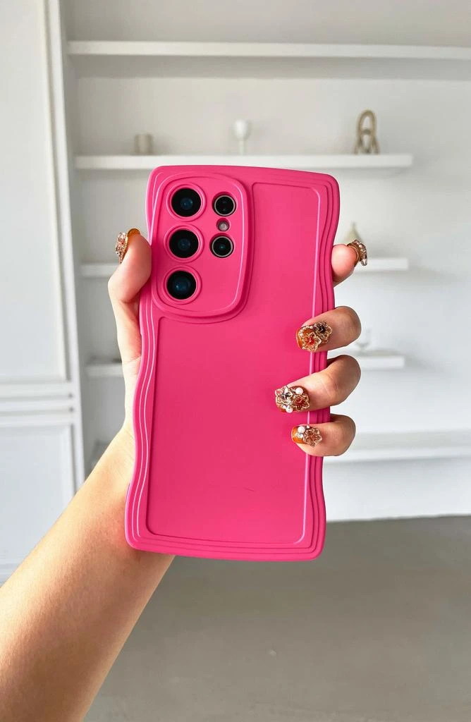 Auramma Fuchsia Wavy S24 Ultra Phone Case 3