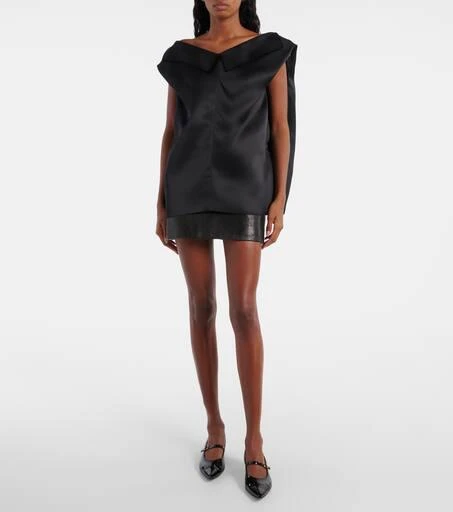 Khaite Selly off-shoulder silk gazar top 2