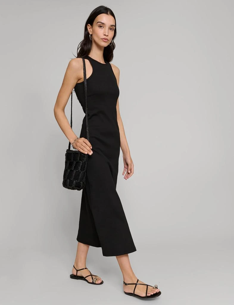 Pixie Market Delilah Black Ribbed Tank Dress 1