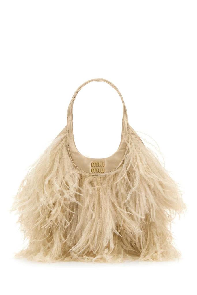 【Miu Miu 】Logo-Lettering Tote Bag ファーバッグ Miu Miu Miu Miu Logo-Lettering Tote Bag - Tote Bags