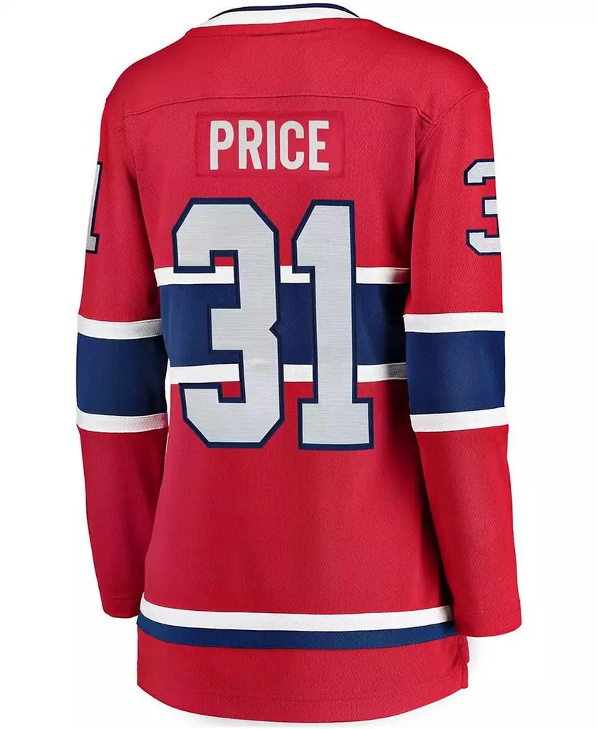 Fanatics Women's Carey Price Red Montreal Canadiens Home Breakaway Player Jersey 3