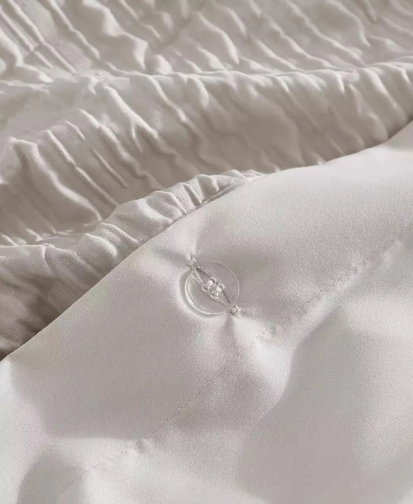Kenneth Cole Serenity Wavy Lines Beige Embossed 2-Pc. Duvet Cover Set 10
