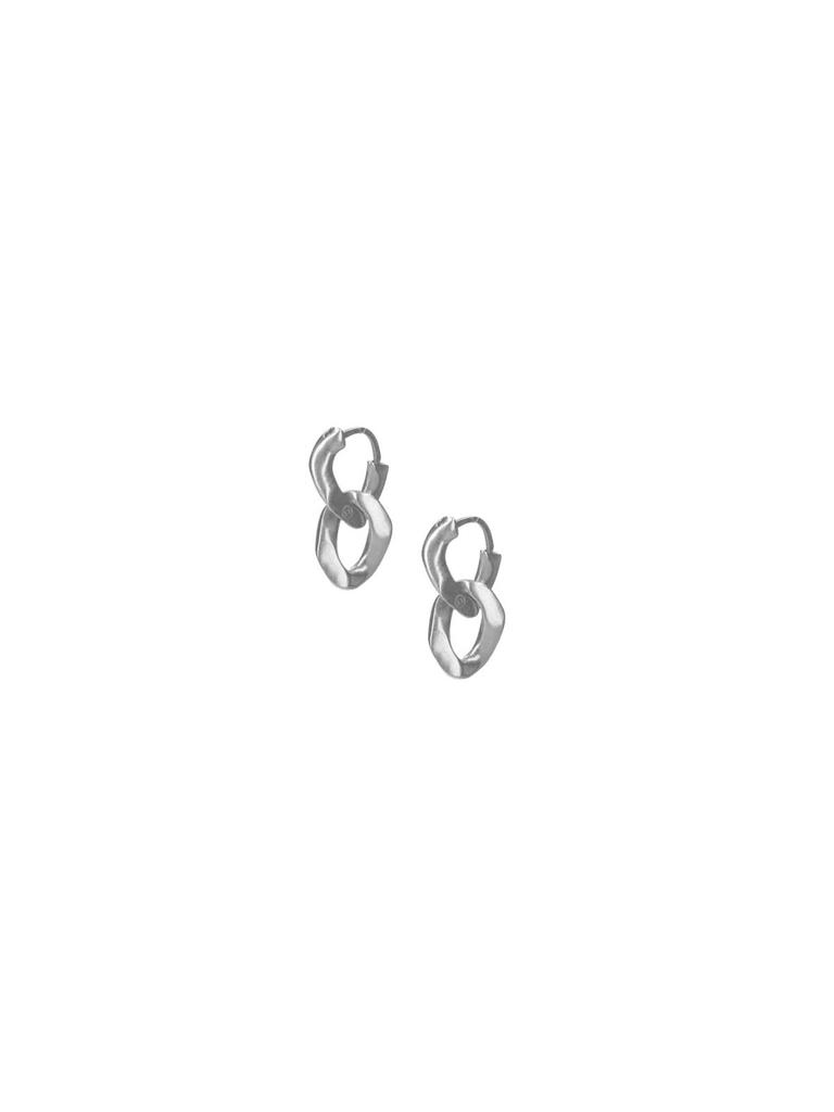 ピアス MAISON MARGIELA Chain-link Sterling Silver Earrings Maison Margiela Chain-link Sterling Silver Earrings In