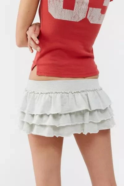 Urban Renewal Urban Renewal Remnants Rah Rah Ruffle Micro Mini Skirt 4