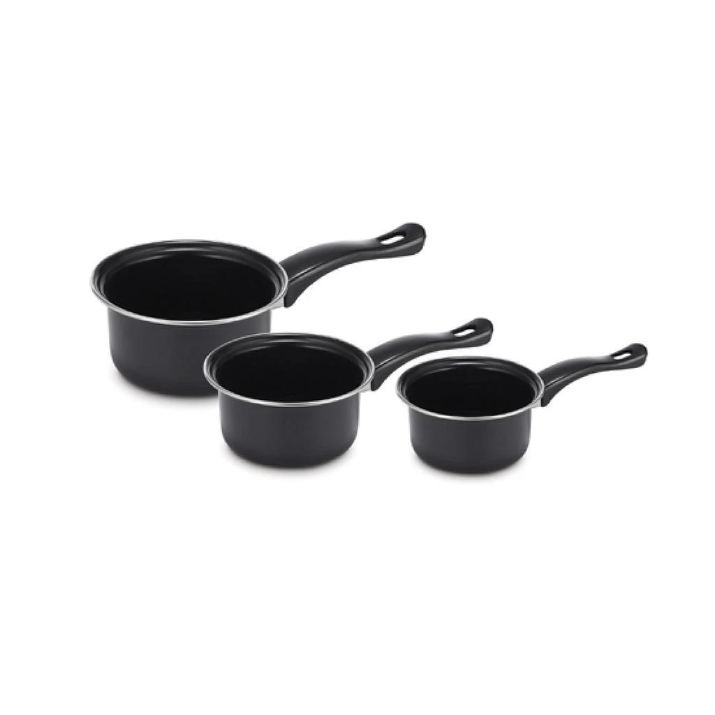 BRENTWOOD 3 Piece Carbon Steel Sauce Pan Set