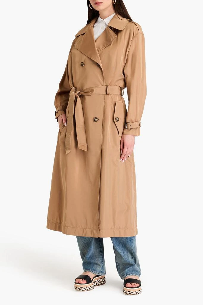 Alberta Ferretti Belted shell trench coat 2