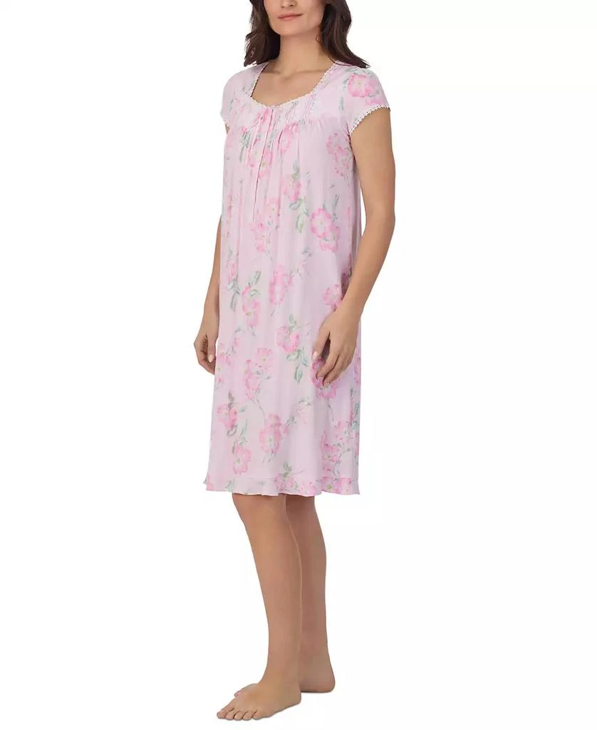 Eileen West Women's Cap-Sleeve Floral Waltz Nightgown 3