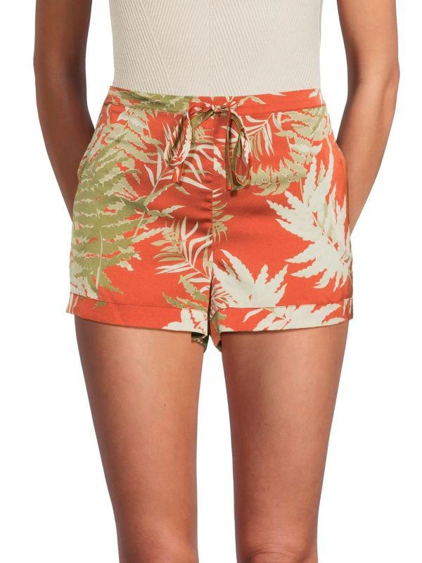 Subtle Luxury Shasha Printed Cover-Up Shorts 1