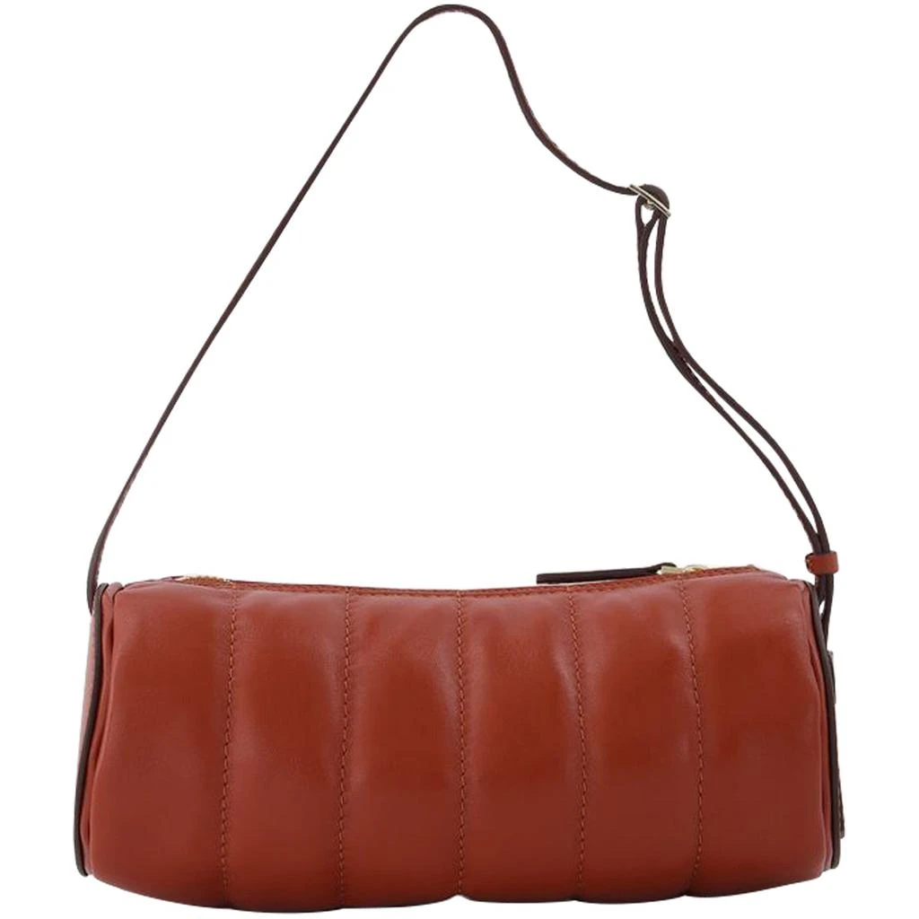 Manu Atelier Padded Cylinder Bag in Red Leather 2