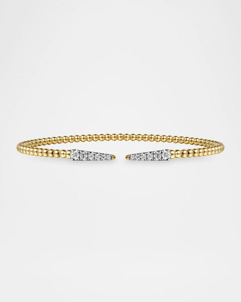 Gabriel
Co 14K Yellow Gold Bujukan Diamond Spikes Split Bangle