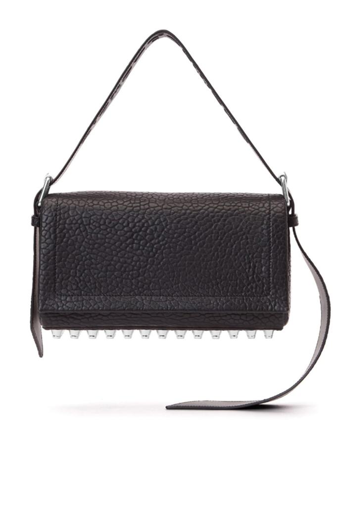 ALEXANDER WANG LIA スタッズ メッセンジャー バッグ ALEXANDER WANG Lia Black Leather Studded Flap Messenger Bag $1049