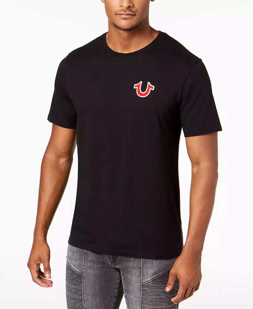 True Religion Men's Buddha Logo Crewneck Short Sleeve T-shirt