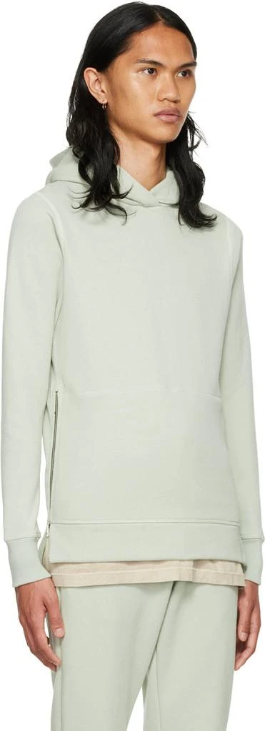 John Elliott Green Hooded Villain Hoodie 2