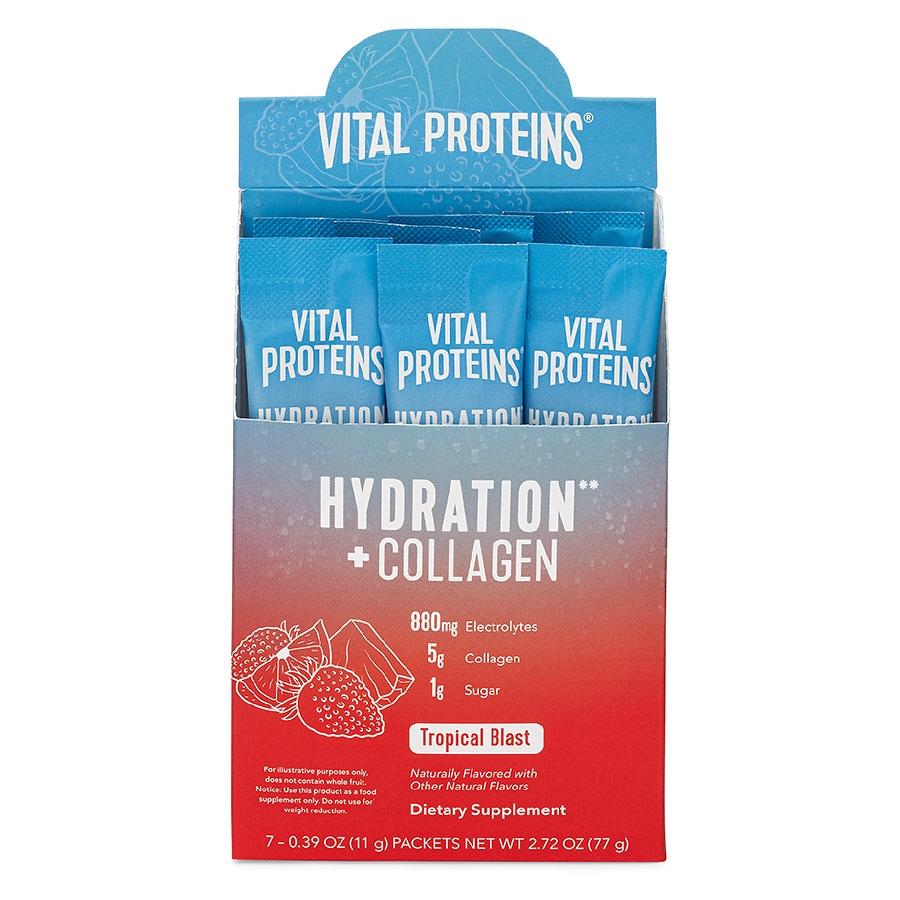 Vital Proteins Hydration + Collagen Packs Tropical Blast