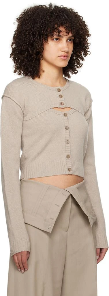 Acne Studios Beige Button-Up Tank Top & Cardigan Set 2