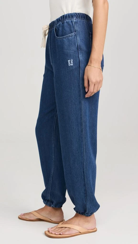 Monrow Soft Denim Sweatpants 3