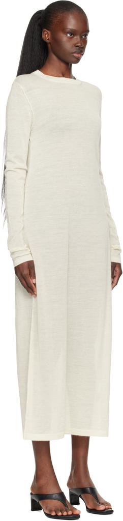 LAUREN MANOOGIAN Off-White Super Fine Maxi Dress