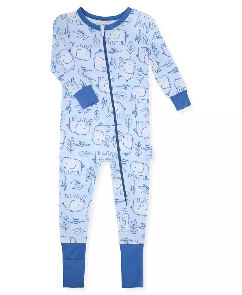 Max & Olivia Baby Boys Print Coverall with Convertible Foot 1