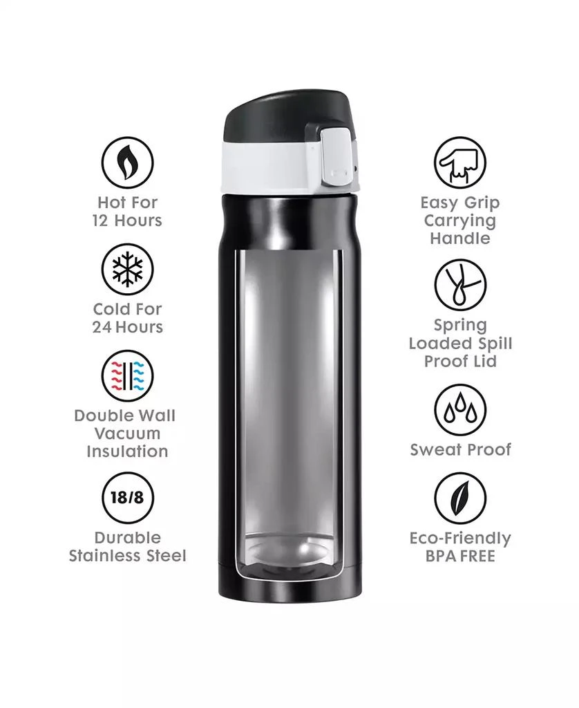 Oggi Caliber 17oz Stainless Steel Travel Water Bottle 4