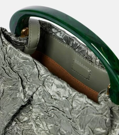 Dries Van Noten Crisp Mini crushed plissé tote bag 3