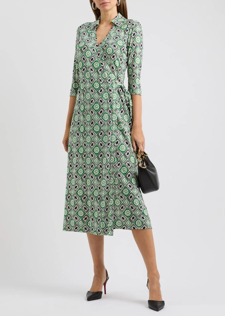 Diane von Furstenberg Abigail printed silk-jersey wrap dress 4