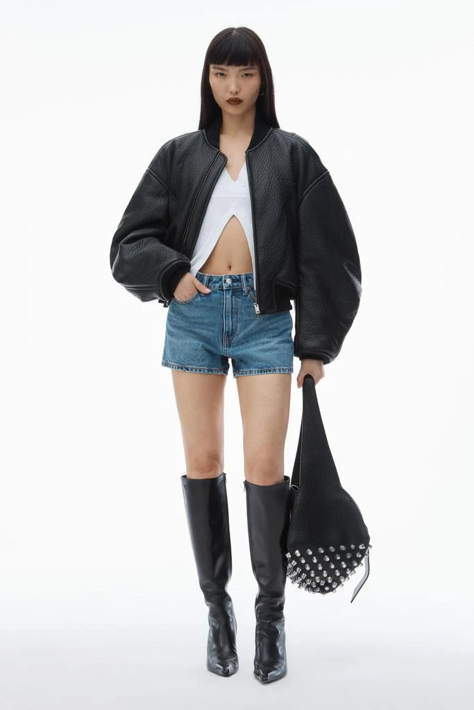 Alexander Wang SHORTY HIGH-RISE SHORT IN DENIM