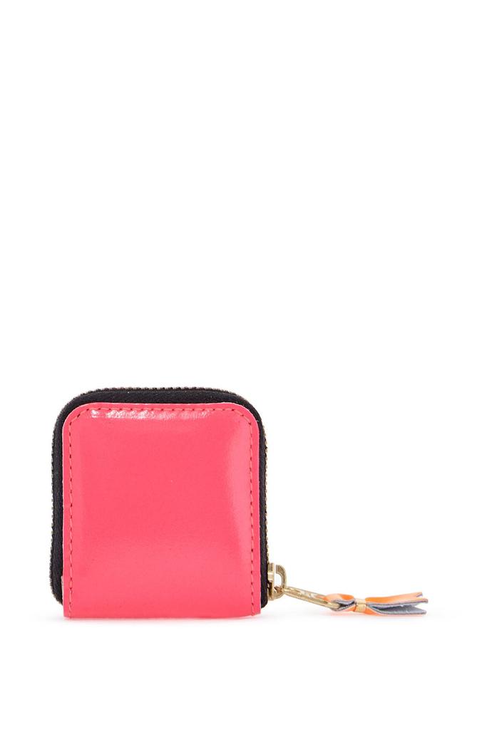 Comme des Garcons portafoglio super fluo rosa in pelle di capra unisex