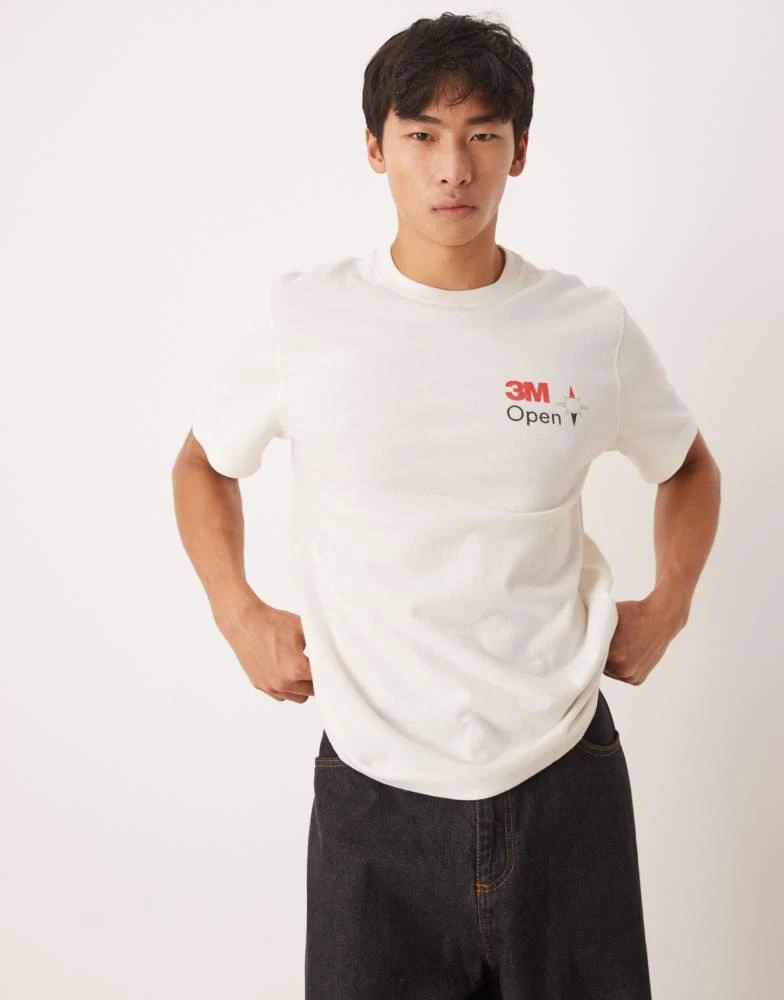 Abercrombie & Fitch Abercrombie & Fitch golf motif back t-shirt in white 3