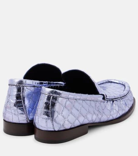 Dries Van Noten Croc-effect leather loafers 2