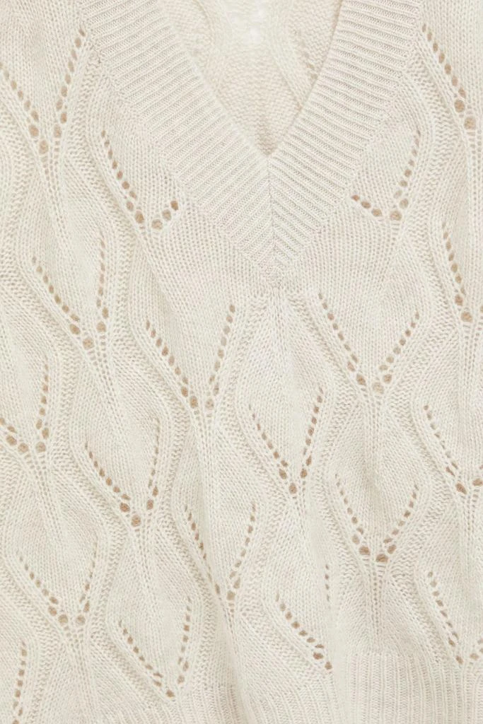Autumn Cashmere Pointelle-knit cashmere vest 4