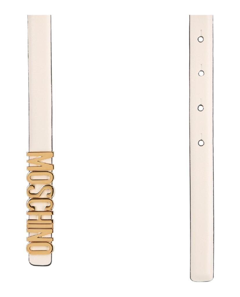 Moschino Logo Leather belt