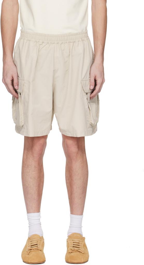 ABRA Beige Mini Cargo Shorts