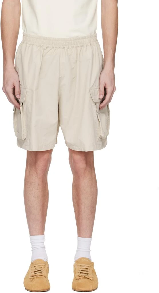 ABRA Beige Mini Cargo Shorts 1