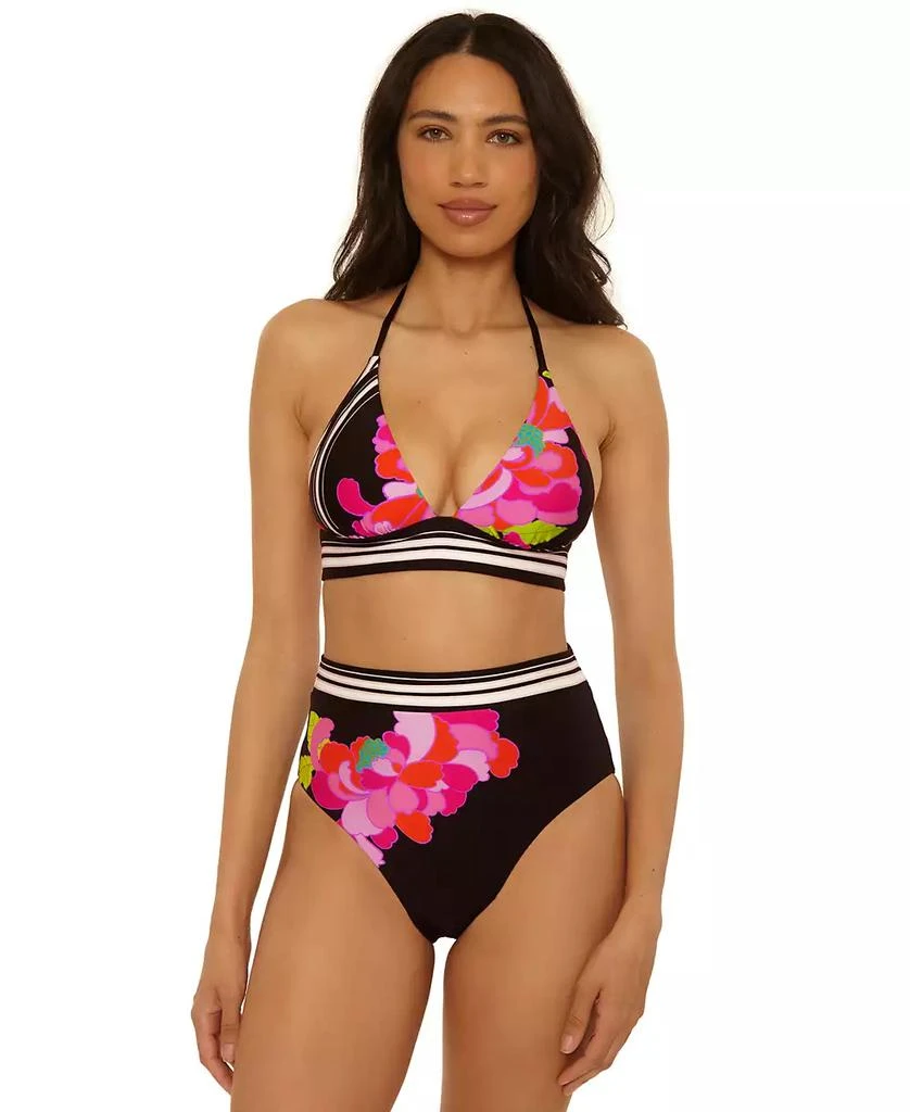 Trina Turk Women's Bougainvillea Reversible High-Waist Swim Bottom 2