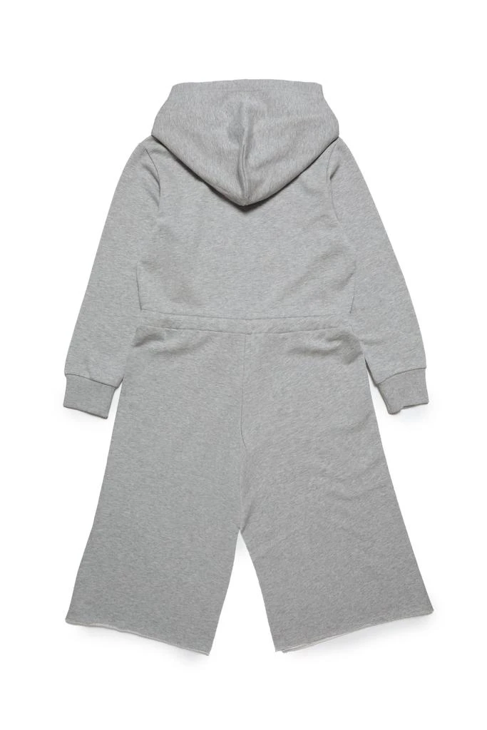 MM6 Maison Margiela Mm6d63u Dress Maison Margiela Hooded Fleece Maxi-dress With Raw Cut Hemline 2