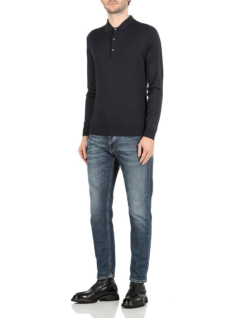 John Smedley John Smedley Belper Buttoned Knitted Polo Shirt
