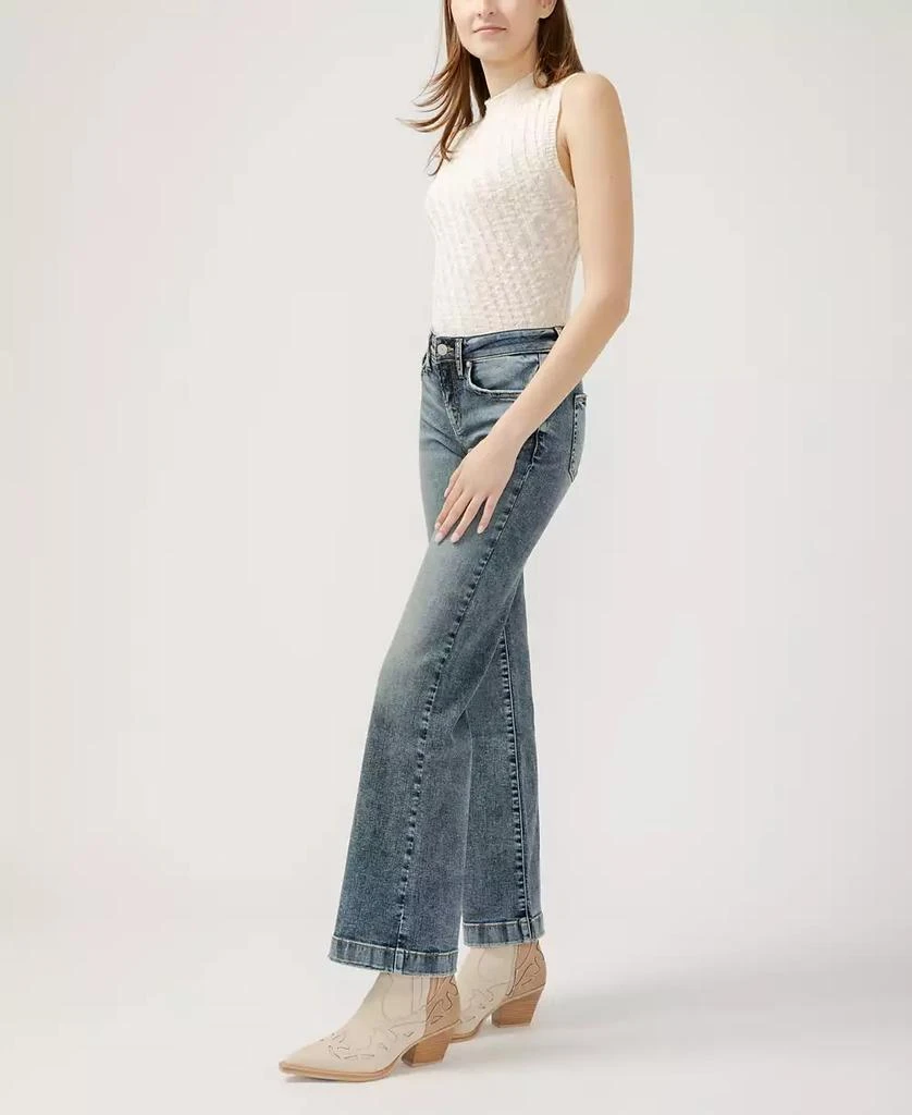 Silver Jeans Co. Women's Suki Mid Rise Trouser Leg Jeans 3