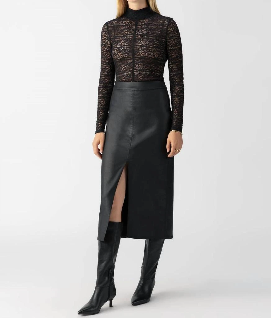 Sanctuary Sanctuary - Long Coated Midi Skirt 3