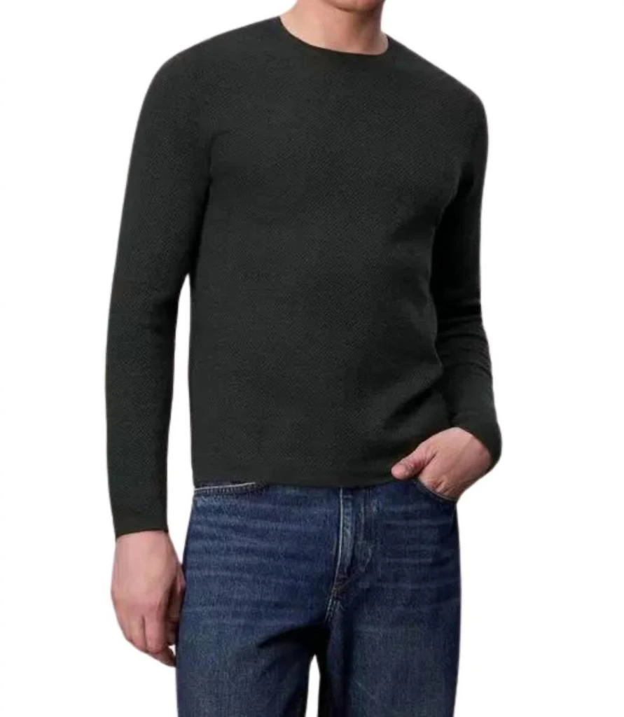 Rag & Bone Bennet Crew Sweater In Forest Green 1