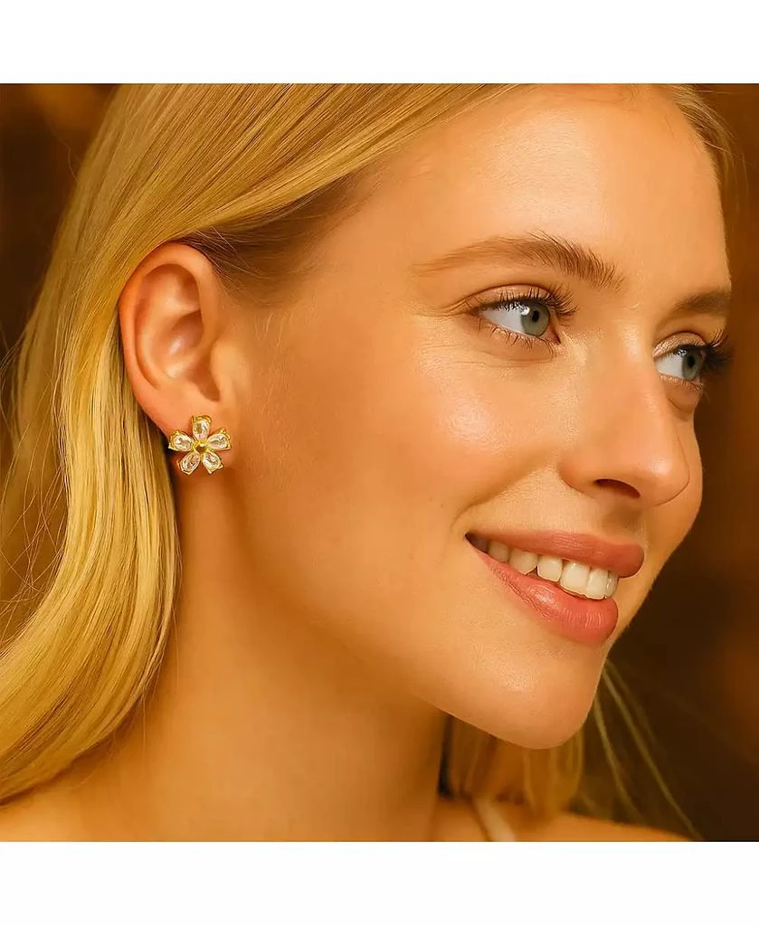 Dloria Marisol Crystal Blossom Necklace 
Earring Set 5