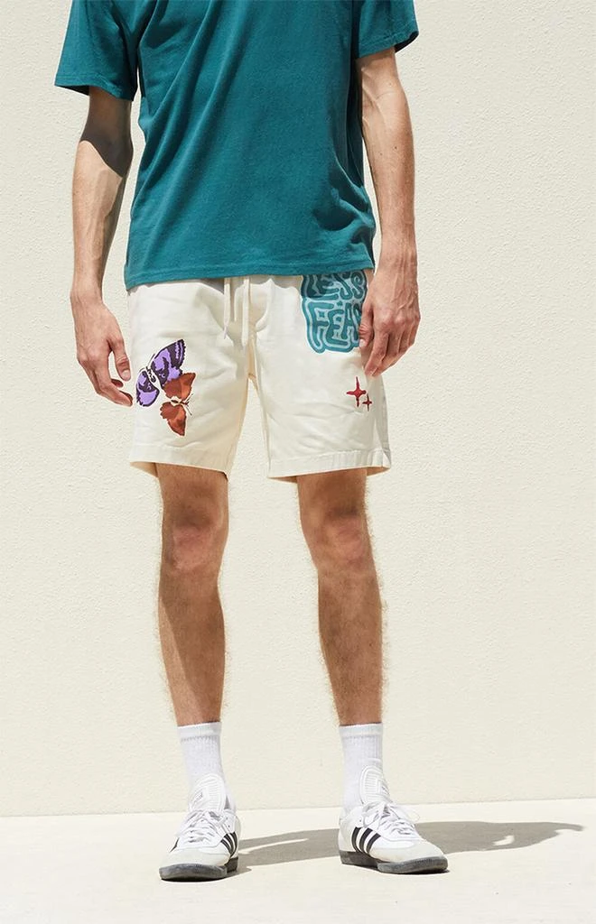 PacSun Less Fear Printed Volley Shorts 2