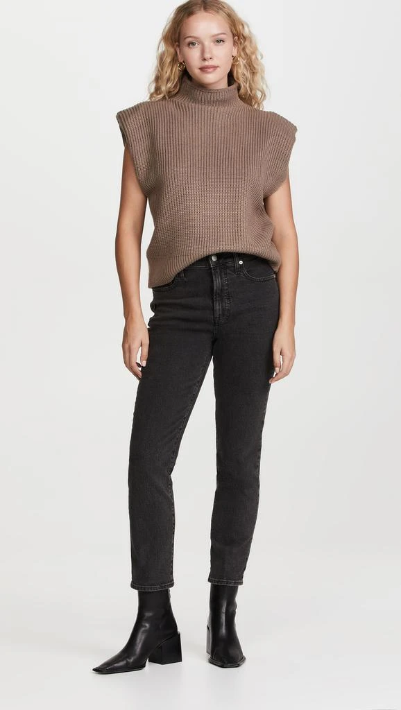 En Saison Sweater Pullover with Shoulder Pads 4