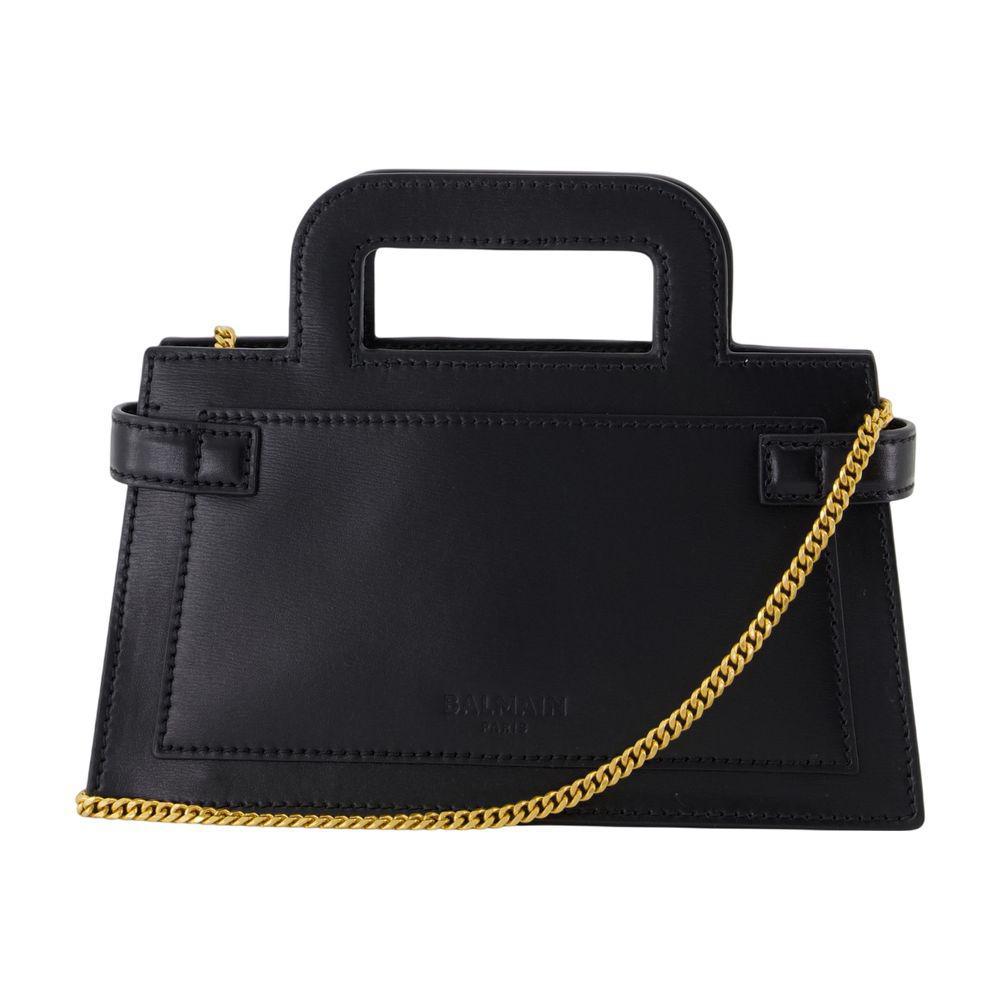 Shop Balmain B-Buzz Small Top Handle Crossbody on Sale at