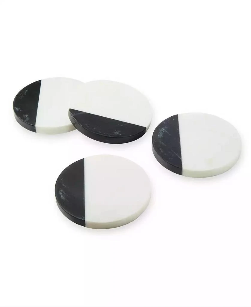 Godinger Marble Coasters 4" Square, Set of 4 2