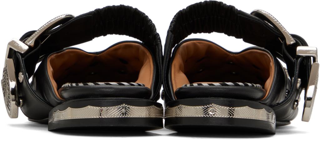 Toga Pulla Black Studded Slippers