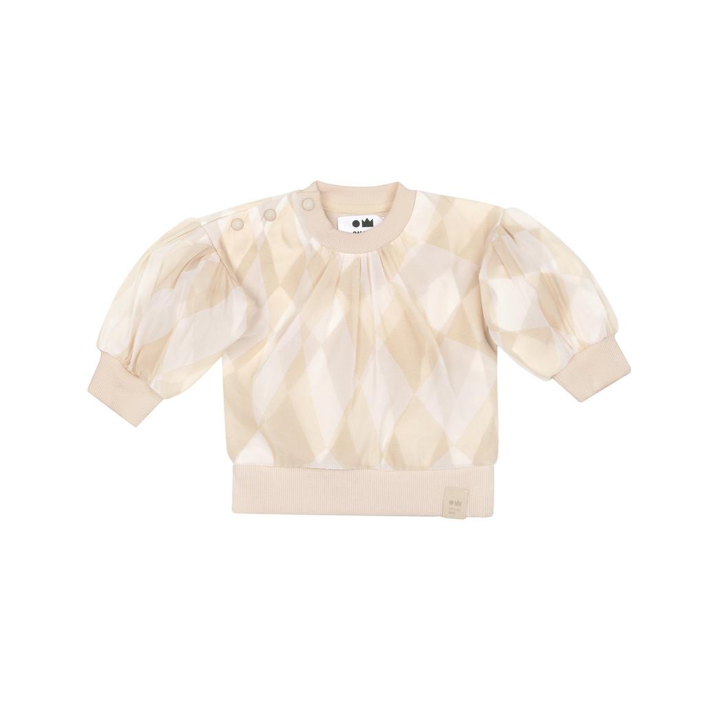 Omamimini Baby Tulle & Terry Sweatshirt