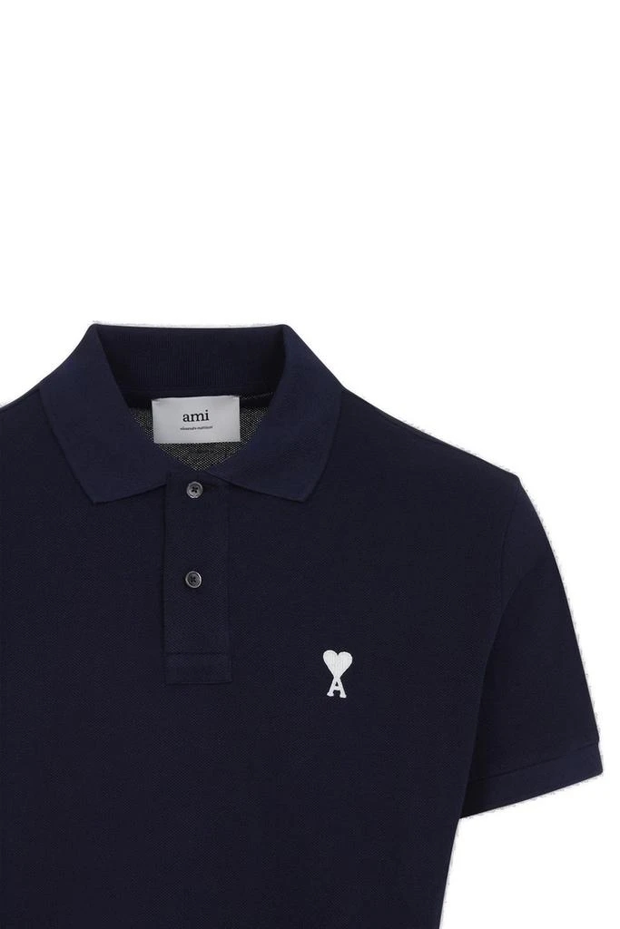 AMI AMI Paris Ami de Coeur Logo Embroidered Polo Shirt 3